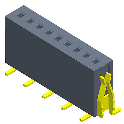 1.27mmFemale Header  single Row SMT